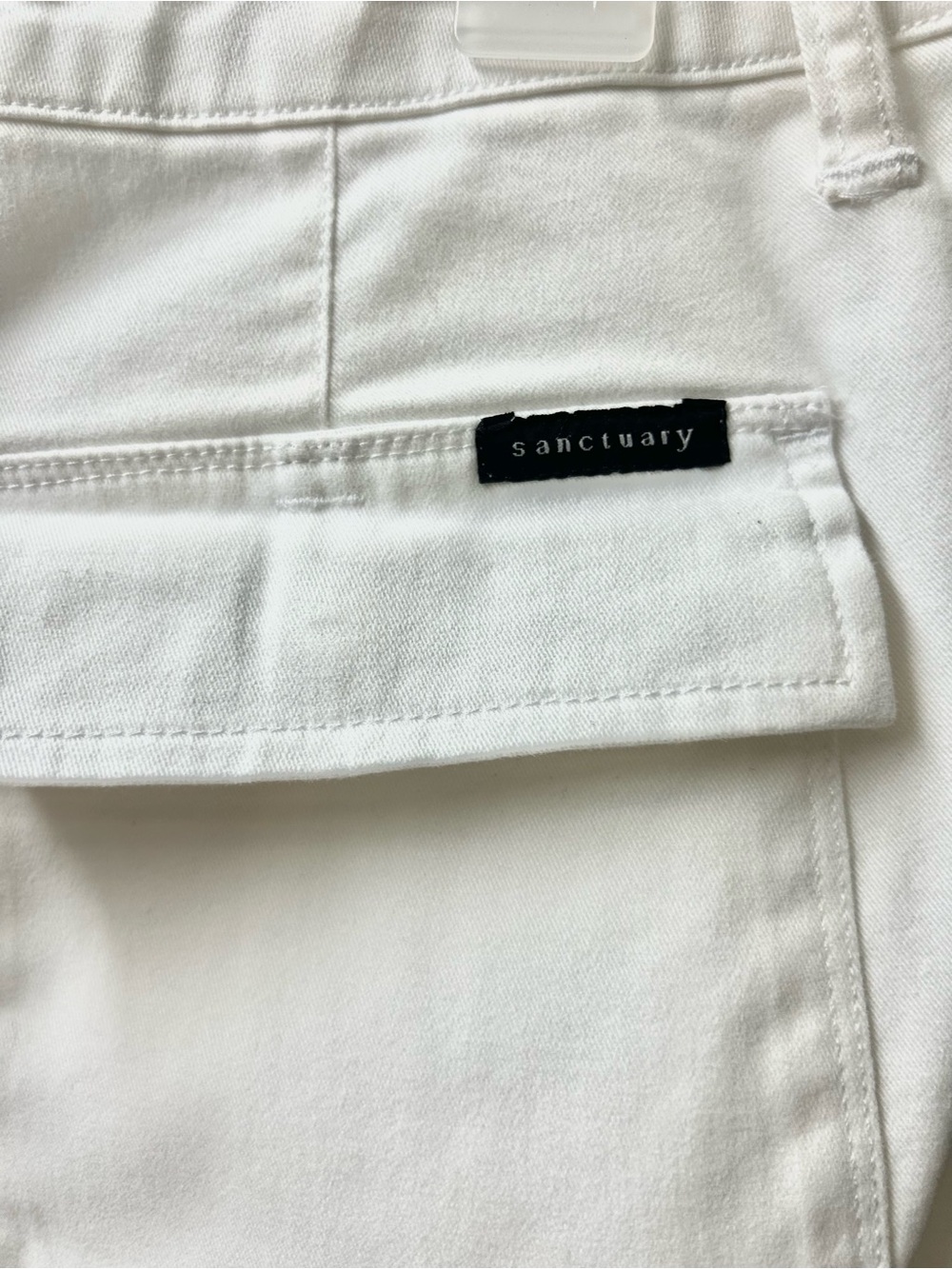 Sanctuary White High-Rise Cropped Utility Pants Size 29 - Picture 5 of 5